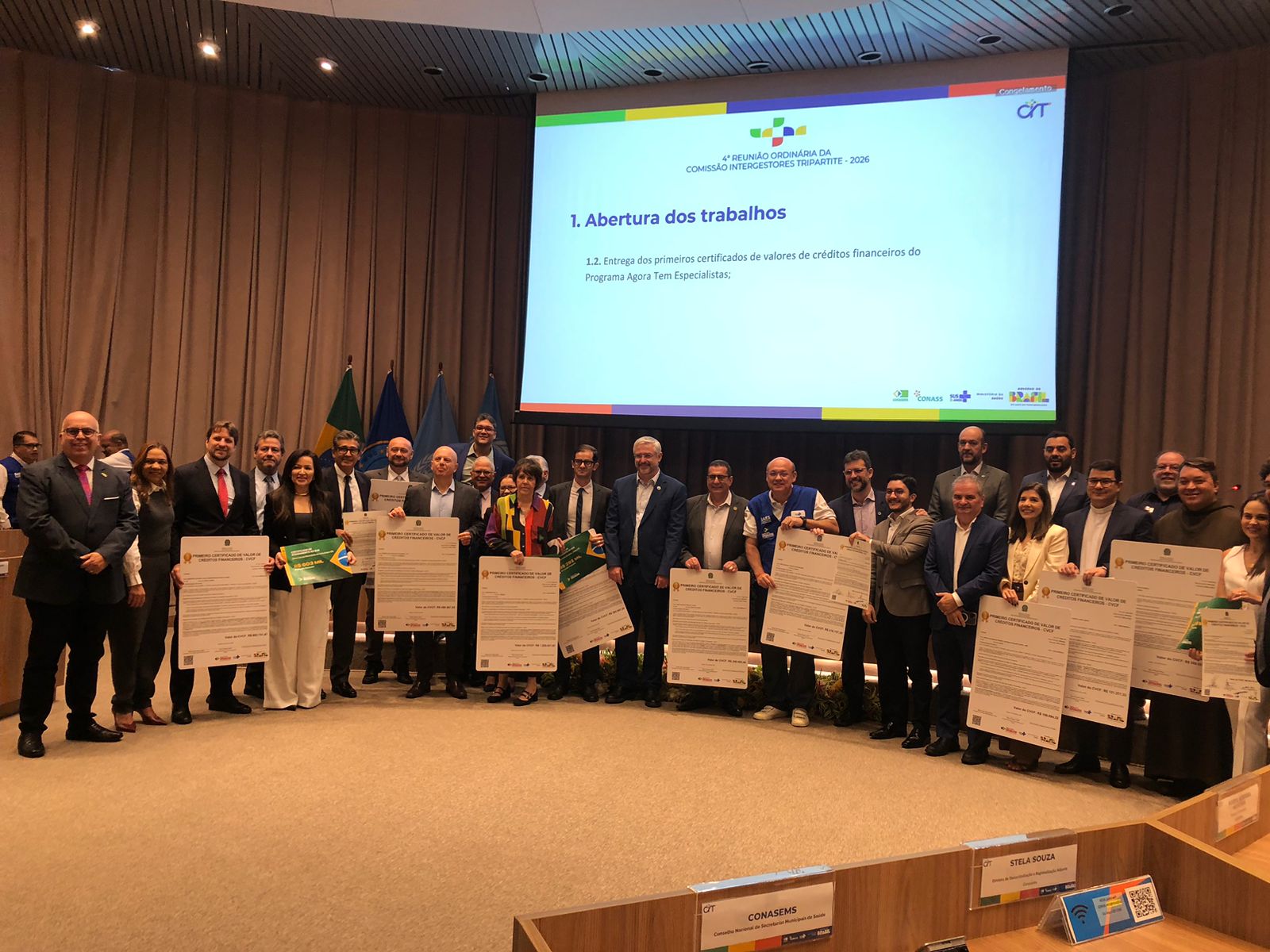 Ministério da Saúde entrega certificado de créditos financeiros ao IMIP pelo atendimento gratuito de pacientes do SUS